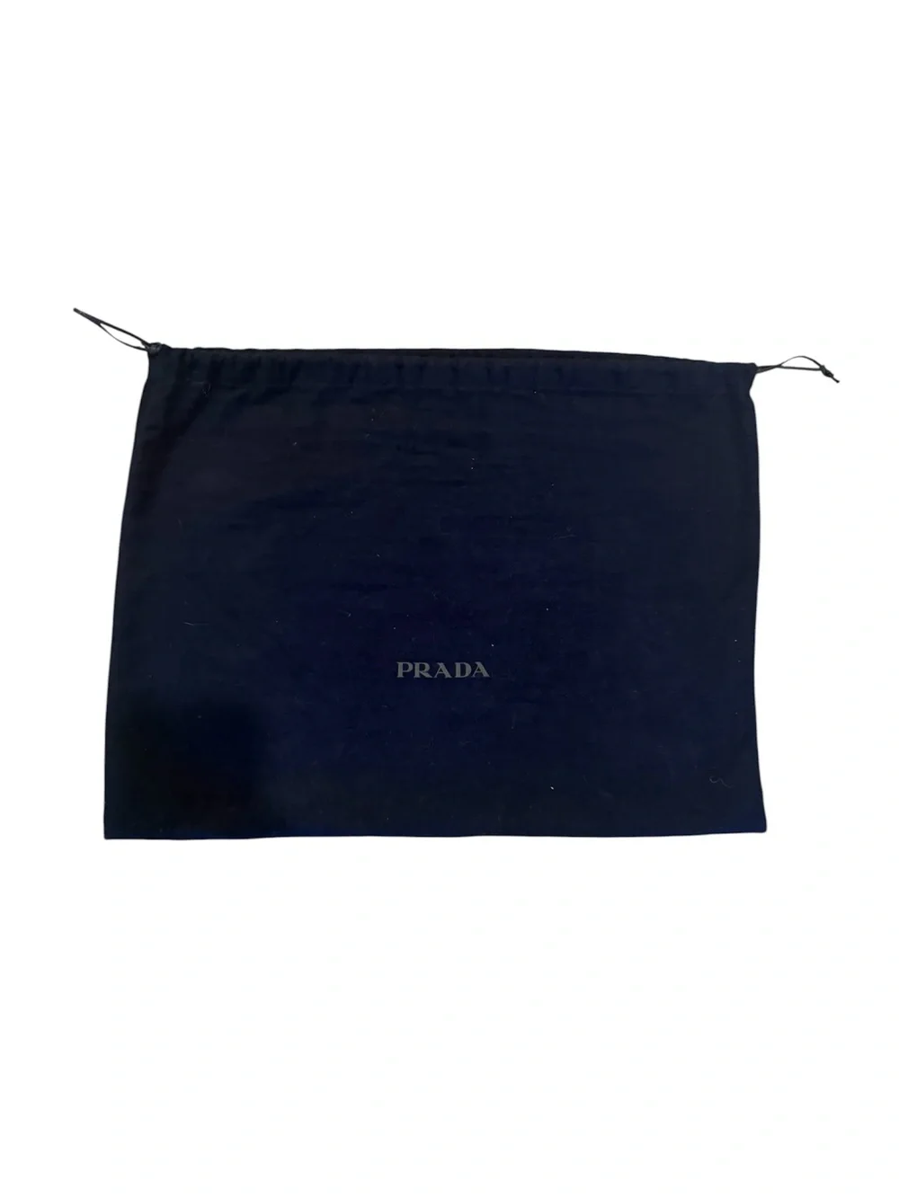 Authentic Prada Navy Blue Microfiber Drawstring Dust Bag 17.5” x 13”